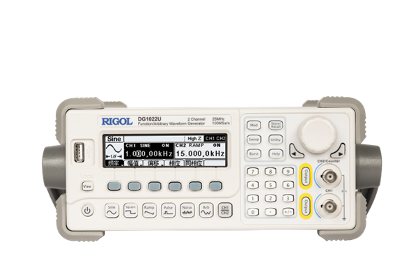 RIGOL DG1022U 25 MHz 2 通道 函數