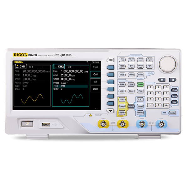 RIGOL DG4202 200 MHz 2 通道函數／